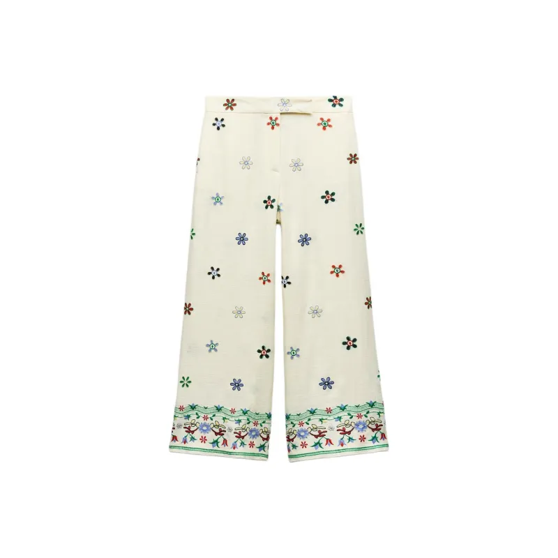 ZARA Casual Pants Women's Multicolor-0
