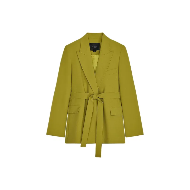 ZARA ZW Series Business Suit Women's Olive Green-0