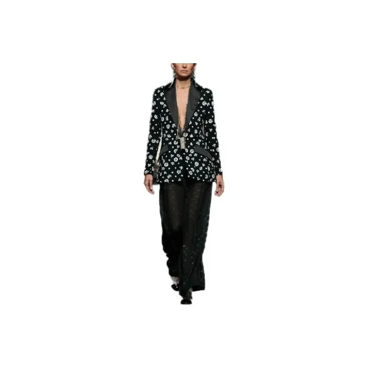 CHANEL Casual Pants Women's Black-0