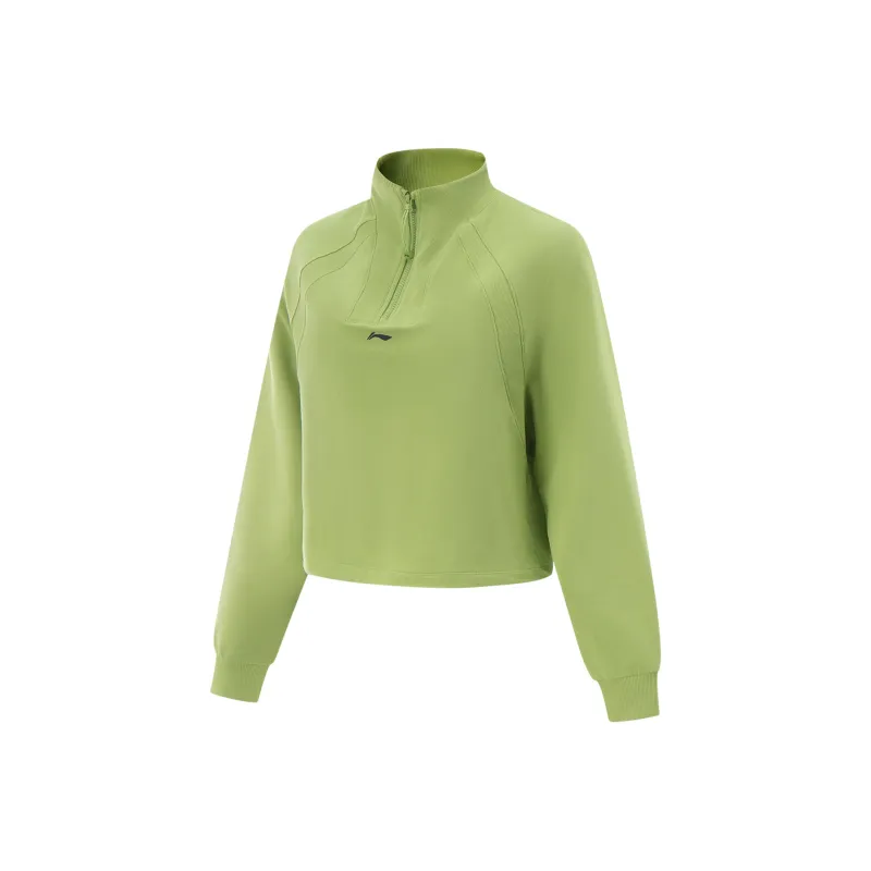 LiNing Fitness Series Sweatshirt Women's Moss Green-0