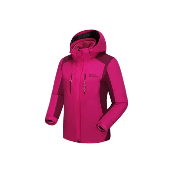 ALPINT MOUNTAIN Waterproof, Windproof, Breathable, Abrasion Resistant, Thermal Windbreaker Jacket Women's Rose Red