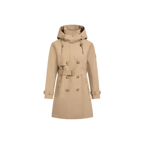 Hush Puppies Trench Coat Women's Cappuccino