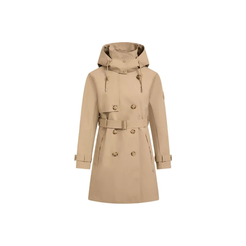 Hush Puppies Trench Coat Women's Cappuccino-0