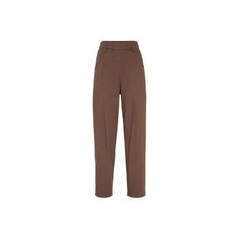 Brunello Cucinelli Embellished Lightweight Poplin Five Pocket Track Trousers