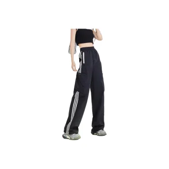 Menglaini Casual Pants Unisex Black