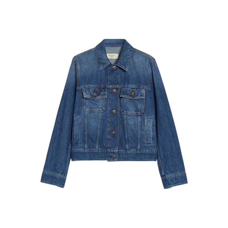 WEEKEND MaxMara SS25 Denim Jacket Women's Dark Blue-0