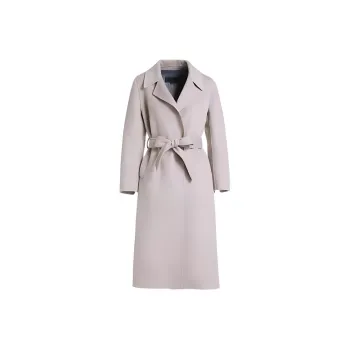 QIAOWANNI Coats Women's Dove Gray