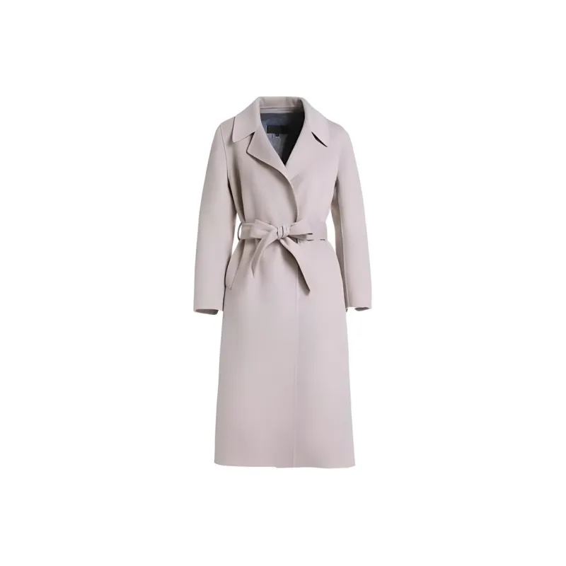 QIAOWANNI Coats Women's Dove Gray-0