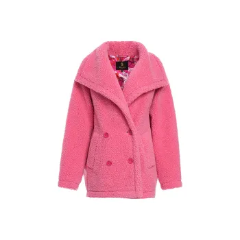 BESIONIA FW24 Velvet feel Coat Women's Pink