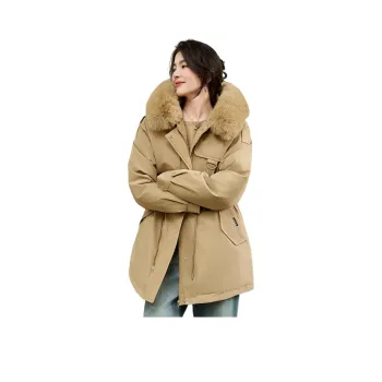 CARBAMMI Parka Coats Women's Khaki