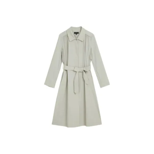 Yiner Trench Coat Women's Seaweed Green
