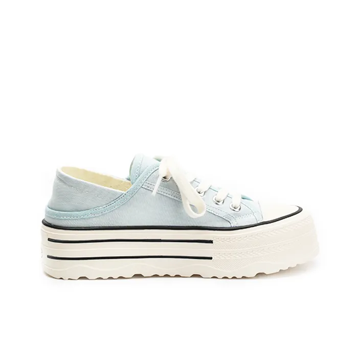 Zun'er Height Increasing Quick Dry Low Top Canvas Shoes Women's-16
