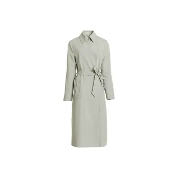 LIZZY Trench Coat Women's Gray Blue