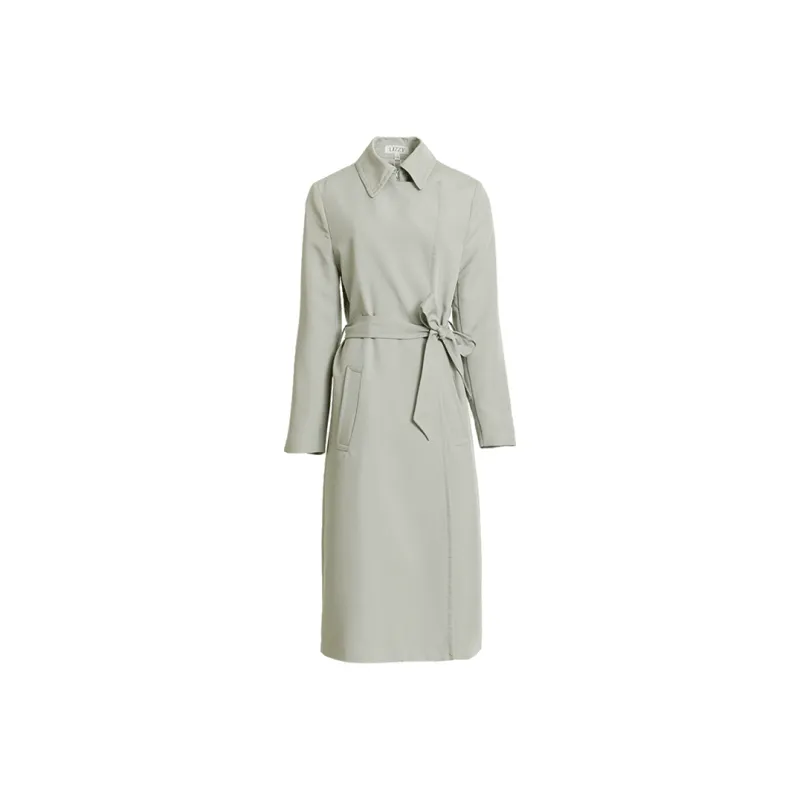 LIZZY Trench Coat Women's Gray Blue-0