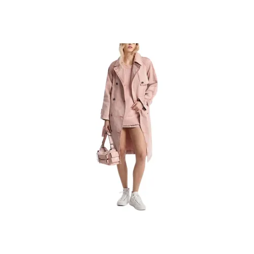 MICHAEL KORS Garment Dyed Denim Trench Coat