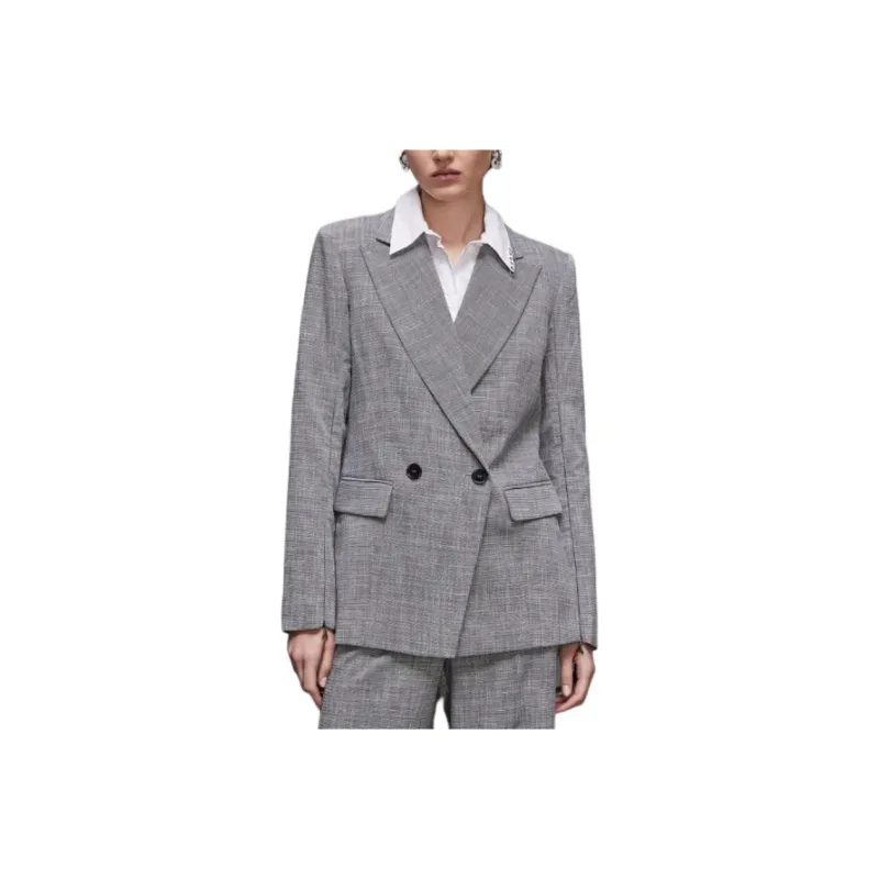 Patrizia Pepe Checked Blazer-0
