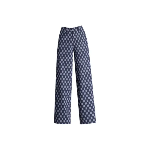 You Cow Me Pants Casual Pants Women's Blue