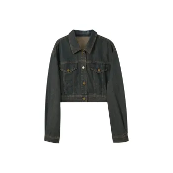 3COLOUR Denim Jacket Women's Deep Sea Blue