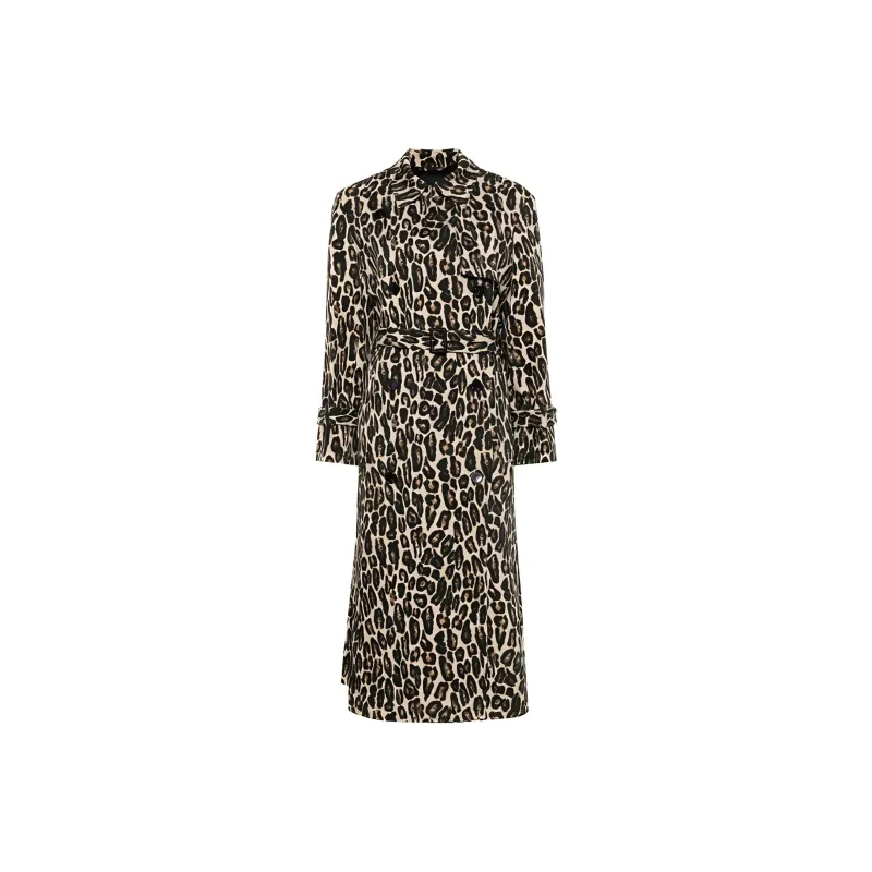 THEORY Leopard Printed Belted Coat-0