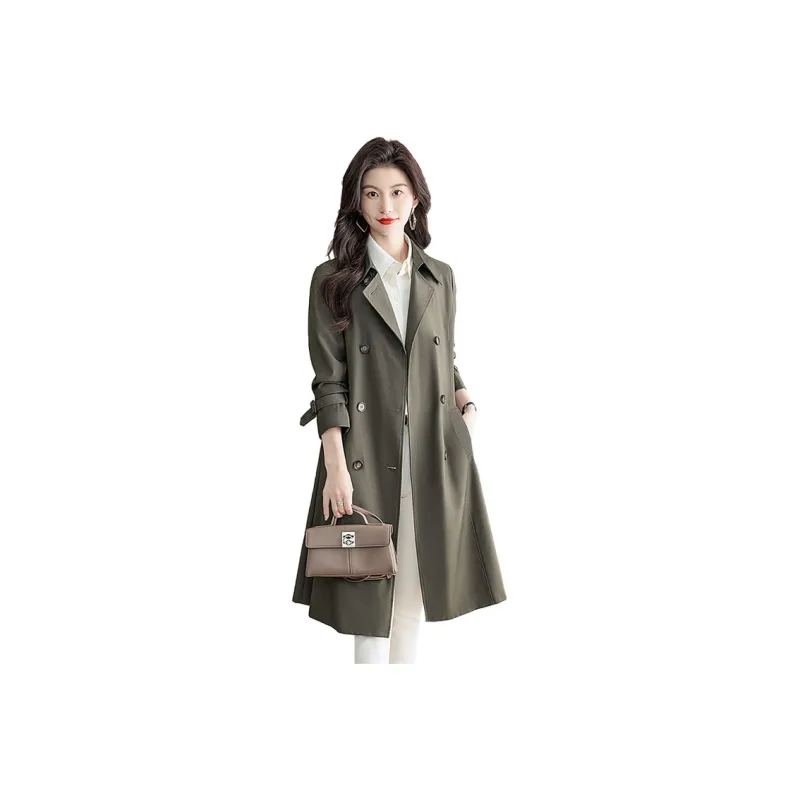 Cypress House Trench Coat Women's Army Green-0