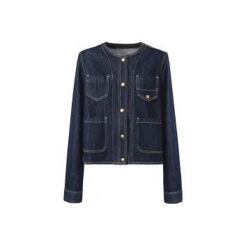 Self Who Denim Jacket Women's Original Blue