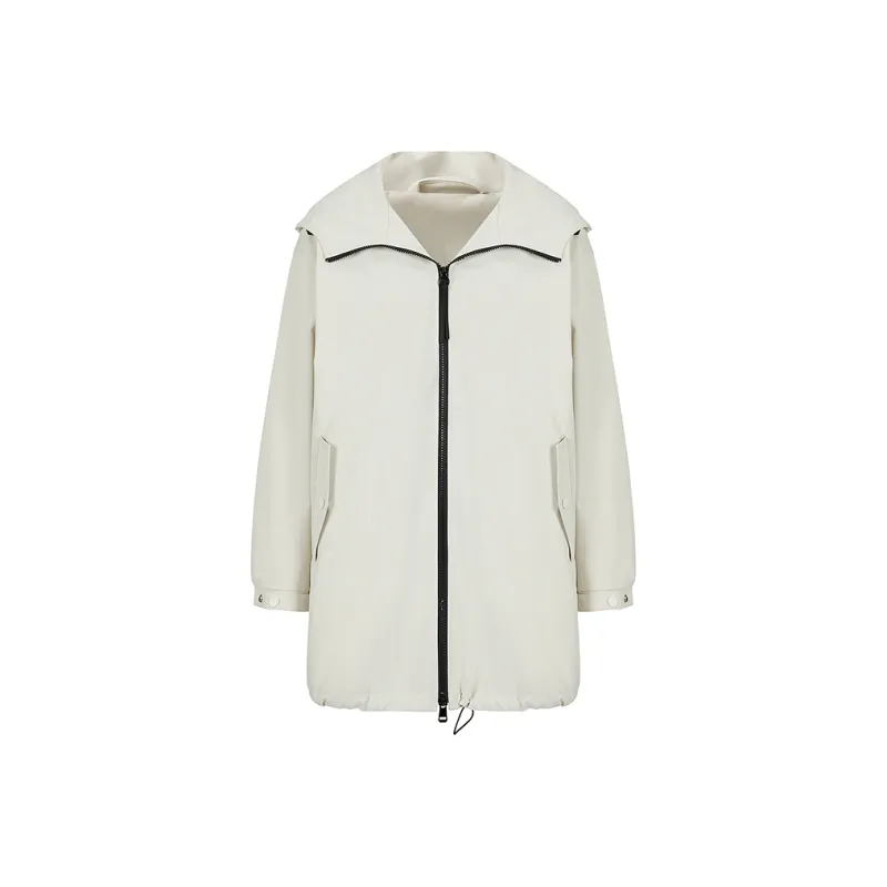JZ. ANNAKRO Trench Coat Women's Ecru-0