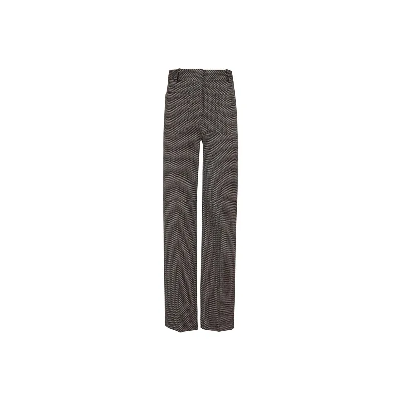 Victoria Beckham Alina Jacquard Tailored Trousers-0