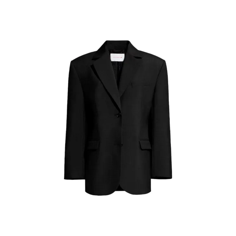 H&M X Magda Butrym Oversized Wool Blazer Black-0