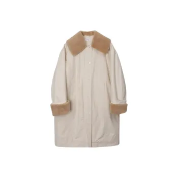 ETHOS COLLAR SHEARING COAT Coats Women's Ivory