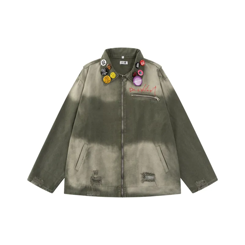 JASONWOOD Cropped Coats Unisex Military Green-0