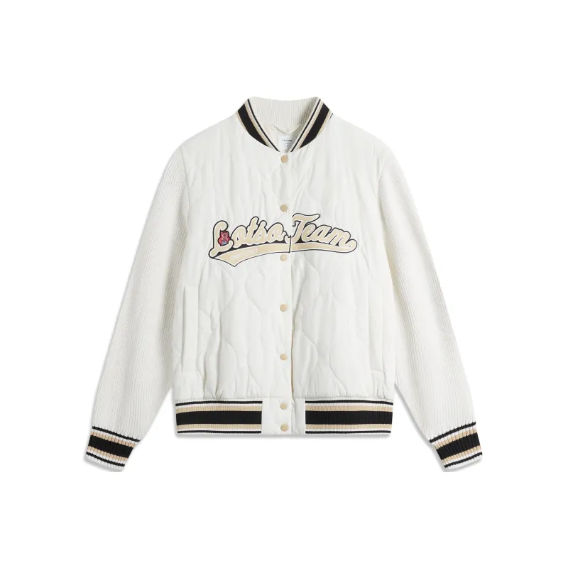 LiNing x Disney Puffer Jacket Women's Ivory-0