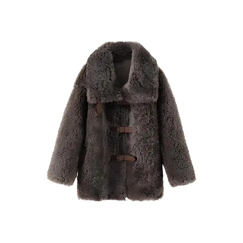 Coco Limited Velvet feel Coat Women's Mocha-0