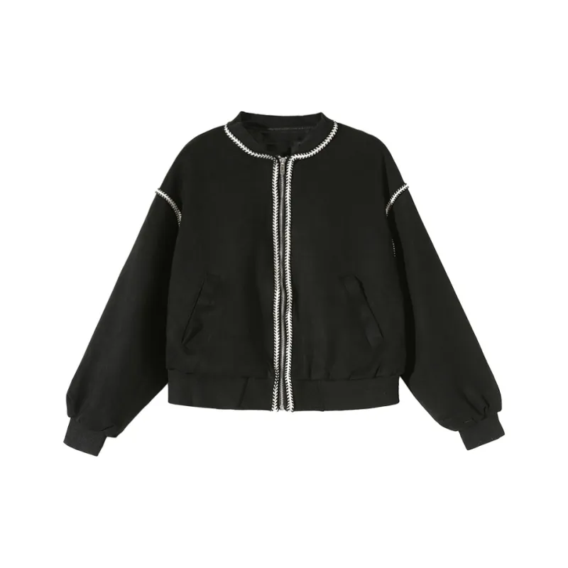 PAZZO Baseball Jacket Women's Black-0