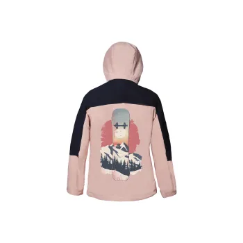 CAMEL All-weather Windproof And Breathable Windbreaker Jacket Women's Deep Blue Pink