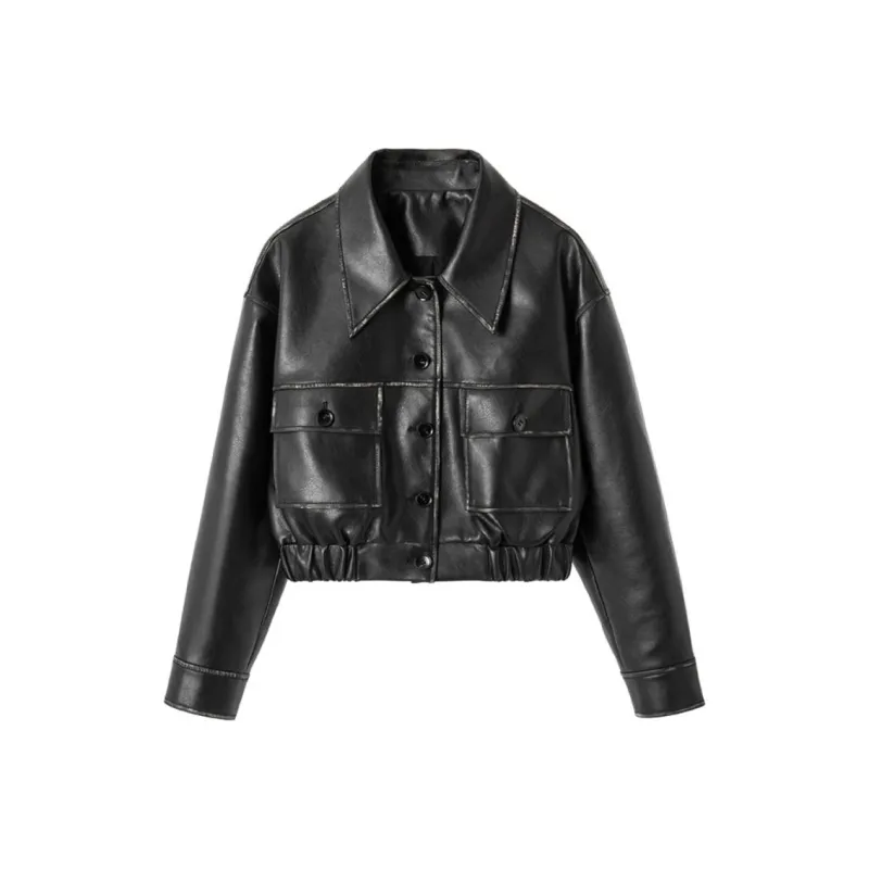 EKOOL Leather Jacket Women's Black-0