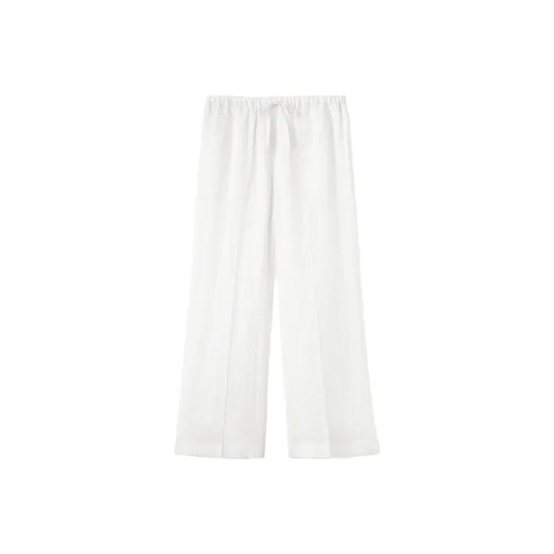 TOTEME Casual Pants Women's White Stripes-0