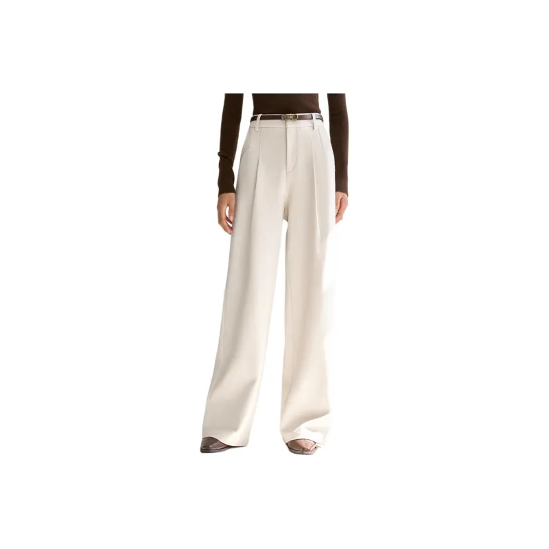 IHIMI Casual Pants Women's Cream White-0