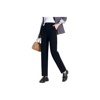 Late White Casual Pants Women's Dark Blue