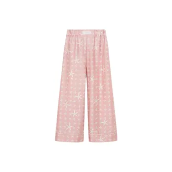 VERSACE Stella Marina Silk Trousers