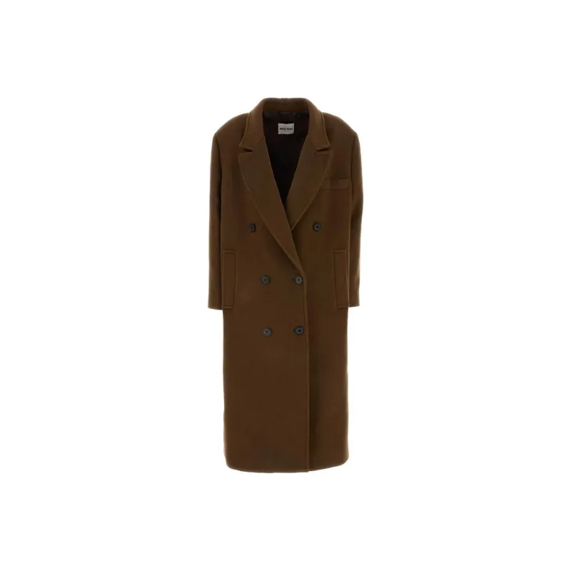 MIU MIU Double Breasted Long Sleeved Coat-0