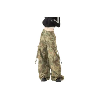 FAIRWHALE Casual Pants Women's Brown Crocodile