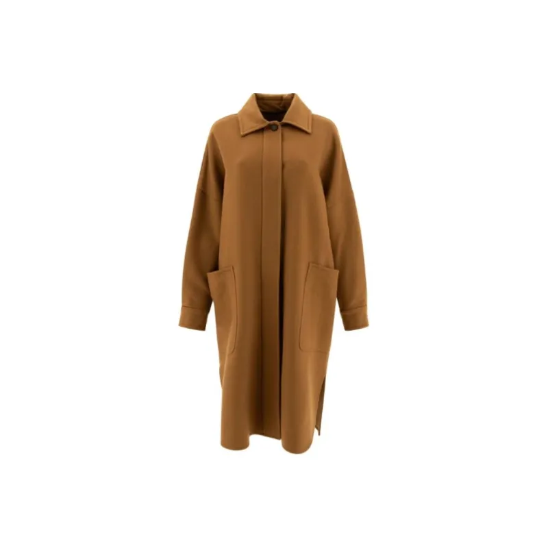 MaxMara Baruffa Button Detailed Oversized Coat-0