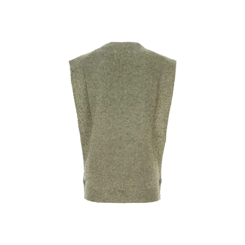 Maison Margiela V Neck Knit Vest-1