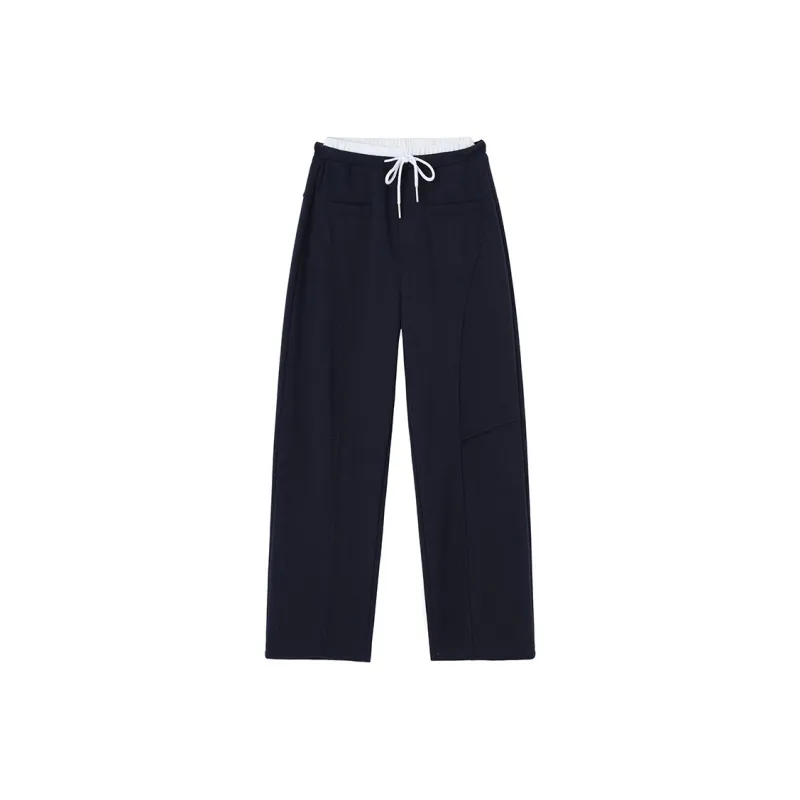 ZAZN Casual Pants Women's Navy Blue-7