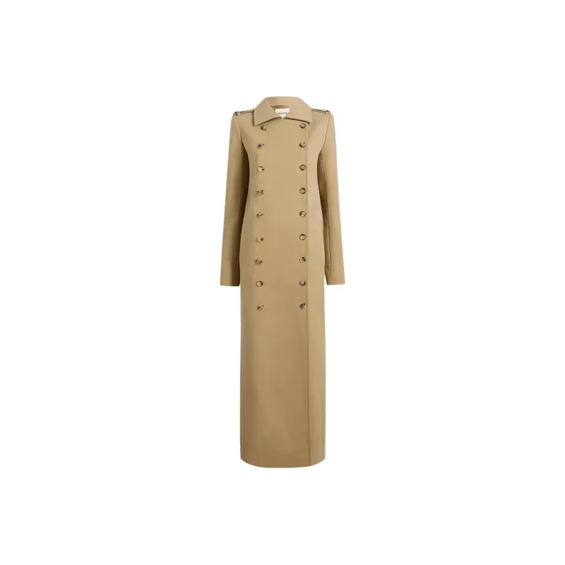 KHAITE Mallory Double Breasted Long Coat-0