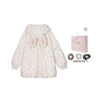 SNBL Puffer Jacket Coat Women's White