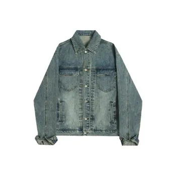 PLUSONEONE+ Denim Jacket Unisex Dark Blue