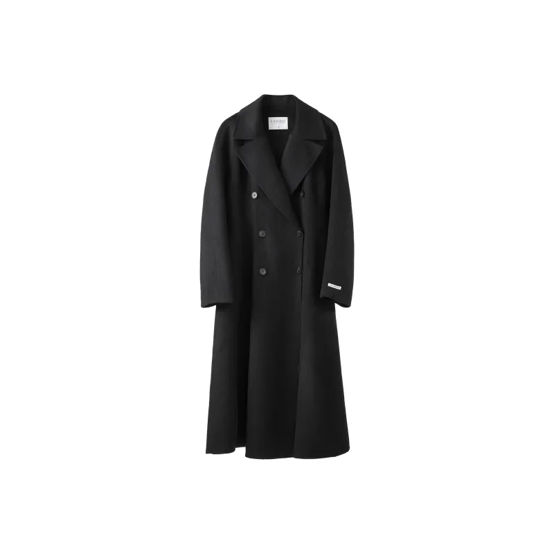 Fstudio Korean Elegance Commute Minimalist Style Coat Women's Black-0