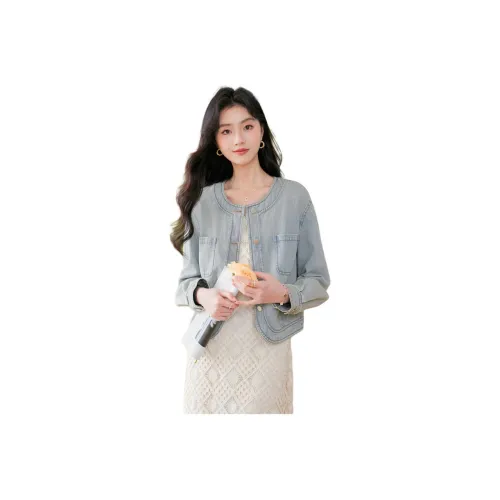 Like The Age Of Water Denim Jacket Women's Blue
