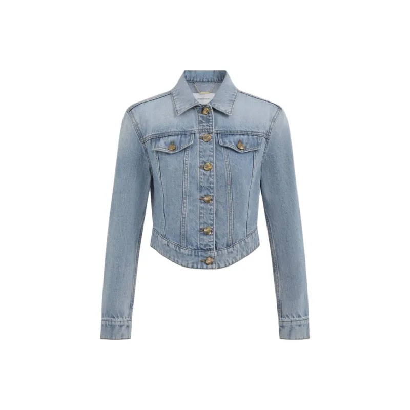 Zimmermann SS25 Denim Jacket Women's Blue-0